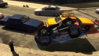 Dinoco McQueen Eighteen jumps springboards Jumps Off Roof game gta 4 [upl. by Royden]