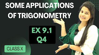 Ex 91 Q4  Some Applications of Trigonometry  Chapter 9  Class 10 Maths  NCERT [upl. by Airol]