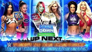 Charlotte Flair amp Asuka vs Sasha Banks amp Bianca Belair vs Bayley amp Carmella Full Match Part 12 [upl. by Oiril]