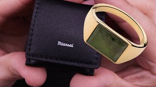 A Modern quotPimp Ringquot  The Lennox Ring by Miansai Review  1150 Solid 14K Gold SomethingDifferent [upl. by Hareehahs]