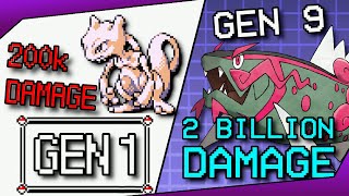 The Most Damage Possible in Every Generation of Pokemon [upl. by Nevram]