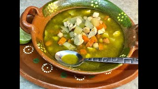 COMO HACER CALDOSOPA DE GARBANZOS CON POLLO [upl. by Itsirk]