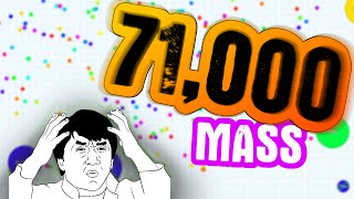 Agario  71000 Mass Gameplay  Agario TYT Clan [upl. by Esertal]