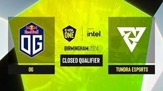 Dota2  OG vs Tundra Esports  Game 4  ESL One Birmingham 2024  CQ  WEU [upl. by Ydeh]