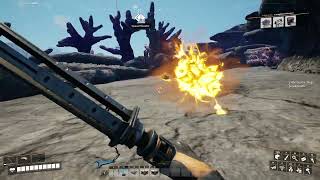 Satisfactory 10  You can melee the Spitters fireballs [upl. by Iblok]