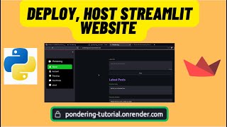 Deploy and Host Your Streamlit Websites for Free with Render and Streamlit Cloud [upl. by Boyes]