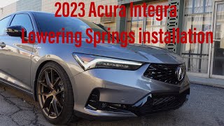 2023 Acura Integra Eibach Lowering Springs Install [upl. by Arabella935]