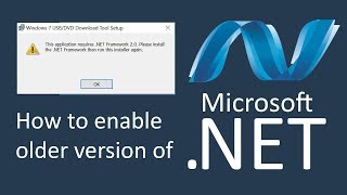 How to Install or Uninstall Microsoft Net Framework 2 0 and 3 0 in Windows 10 amp 11 [upl. by Nnaaras]