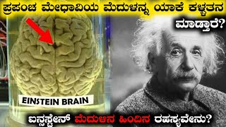 ಪ್ರಪಂಚ ಮೇಧಾವಿಯ ಮೆದುಳನ್ನ ಯಾಕೆ ಕಳ್ಳತನ ಮಾಡ್ತಾರೆWhere Is Albert Einsteins Brain Rj Facts In Kannada [upl. by Waligore]