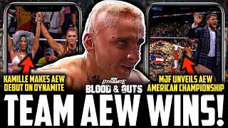 Team AEW WIN Blood amp Guts  Kamille AEW Dynamite DEBUT  MJF UNVEILS AEW American Championship [upl. by Attenaz]