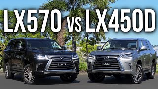 2021 LEXUS LX450d vs LX570  Which Luxury SUV should you buy [upl. by Crenshaw584]