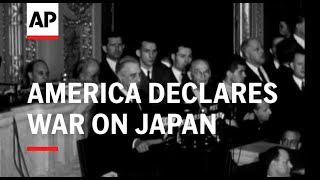 AMERICA DECLARES WAR ON JAPAN  SOUND [upl. by Yramesor727]