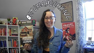 October Book Haul  Merrimack Valley Halloween Book Festival [upl. by Maidel142]