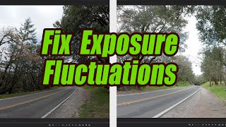 Video Editing  Fixing Exposure Fluctuating  Changing [upl. by Lorien798]