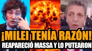 ¡MILEI TENÍA RAZÓN REAPARECIÓ MASSA Y LA GENTE LO ODIA  FRAN FIJAP [upl. by Ereveniug]