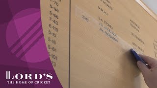 Chris Woakes amp Jimmy Anderson on the Honours Boards  Honours Board Legends [upl. by Aiset]