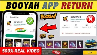 FINALLY BOOYAH APP RELAUNCHED IN PLAY STORE 😍 DOWNLOAD NEW BOOYAH APP INDIAN VERSION 😘 [upl. by Repsac]