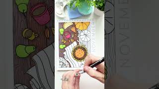 12 Month Coloring Calendar by A Brighter Year coloringbookforadults coloringbooksforadults [upl. by Hovey]