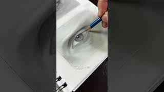 Realistic Eye Drawing  How to draw eyes  ASMR eyedrawing artmotivation sketching jujharart [upl. by Marc]