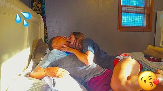 I Pranked My Boyfriend With The Kissing Challenge [upl. by Aynot]