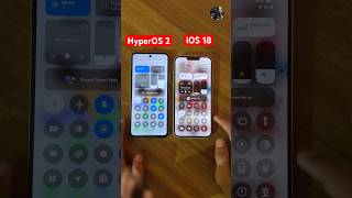 🔥HyperOS 2 VS iOS 18 hyperos2 ios18 viral ytshorts trending iphone xiaomi14series [upl. by Galatea]