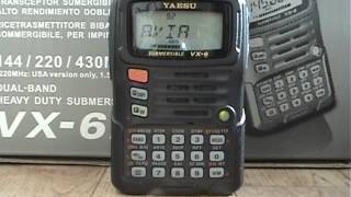 Yaesu VX6R Демонстрация работы на авиадиапазоне [upl. by Greggory]