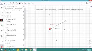 COMPLEMENTARIOS y SUPLEMENTARIOS con GEOGEBRA [upl. by Darius662]