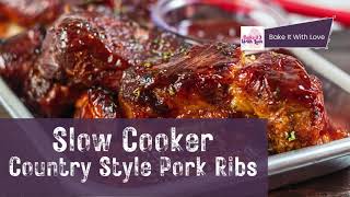 Slow Cooker Boneless Country Style Pork Ribs with BBQ Sauce An Effortless Family Dinner Kids Love [upl. by Brighton795]