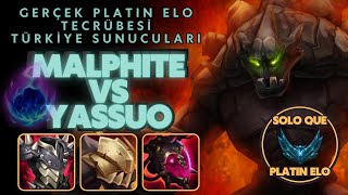 Platin Elo  Malphite vs Yassuo karşılaşması  Bölüm 179 [upl. by Rennerb]