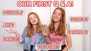 OUR FIRST Q amp A Answering Questions about Secondary School Art YouTube Dance  Ruby and Raylee [upl. by Teresa]