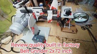 Review quality built in factory Belt Grinder 2x72 inch beltgrinder2x72 [upl. by Tehcac686]