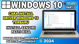 CARA INSTALL DRIVER WINDOWS 10 TERBARU [upl. by Ahsitra]