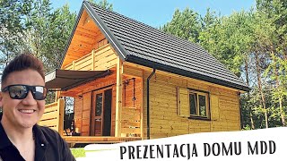 Dom drewniany szkieletowy  35m2  70m2 Letniskowy  Całoroczny  Realizacja MDD [upl. by Adelina280]