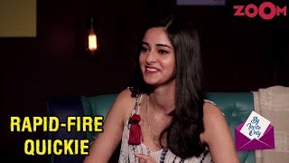 Ananya Panday answers rapidfire questions in the segment Quickie  By Invite Only [upl. by Berwick]