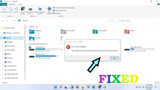 How to fix The request could not be performed because of an io device error Fix  Windows 11 [upl. by Tybie]