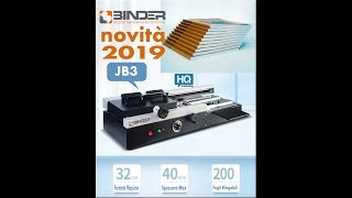 Brossuratrice Binder JB3  Glue Book Binding Machine JB3 WWWIMPORTBINDERCOM Perfect Binder JB3 [upl. by Rex]