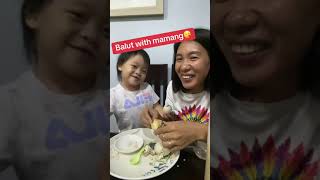 Ellice Hope with Mamang Eating balut fypviral fypシ゚ [upl. by Arakihc490]