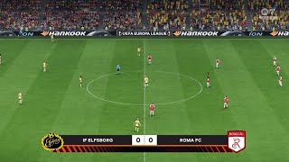 IF Elfsborg vs Roma 03102024 UEFA Europa League EA FC 24 [upl. by Frodin]