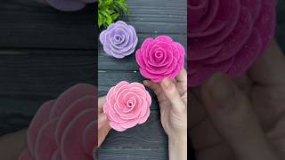 Easy Roses from EVA Foam Easy Flowers DIY Tutorial Crafts [upl. by Ruhtra109]