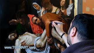 Caravaggio  Deposition from the Cross  Art Reproduction Oil Painting [upl. by Derk1]