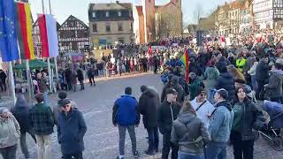 Gelnhausen 3000 Teilnehmer bei quotDemo gegen rechtsquot [upl. by Fang]