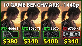 RTX 4060 Ti vs 3060 Ti vs 3070 vs RX 6700 XT  10 Game Benchmark 1440p [upl. by Mraz861]