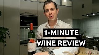 1 Minute Wine Review  14 Hands Winery Hot To Trot Red Blend 2013 [upl. by Yehudit783]