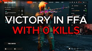 WORLDS FIRST ZERO KILL FFA VICTORY 😲 [upl. by Zakarias]