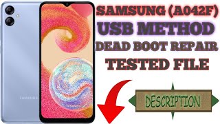 samsung a042f dead boot repair with usb cable [upl. by Clerk]