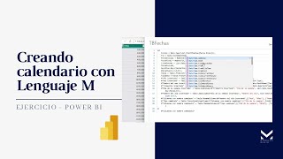 Creando calendario con Lenguaje M en Power BI 📊📈 [upl. by Winnifred]