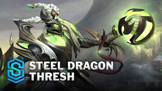 Steel Dragon Thresh Wild Rift Skin Spotlight [upl. by Salangia]