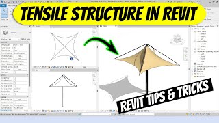 Modeling Complex Tensile Structures in Revit  Detailed Tutorial [upl. by Lledal]