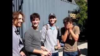 Sean OPry Simon Nessman Taylor Fuchs amp Max rogers Michael Kors 2011 Backstage HD [upl. by Adirem662]