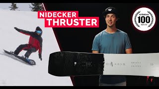 Nidecker Thruster 2022 Snowboard Review [upl. by Kudva802]